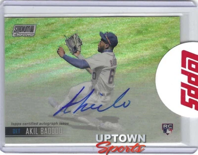 2021 Stadium Club Chrome Akil Baddoo  Autograph RC Tigers - SCCAV-AB - Image 1 of 3