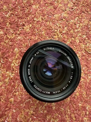 Sigma Zoom Master 35-70mm 1:2.8-4 Japan Made Camera Lens 52 + Caps - Image 1 of 4