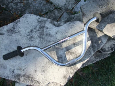 Old School Dyno Stamped Handlebars BMX Bicycle, 25" Wide " 7 Rise, Chrome - Image 1 of 4