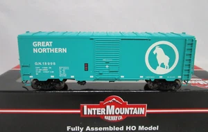 InterMountain HO Scale GN Great Northern 12 Panel Box Car NOS Glacier Green - Picture 1 of 9