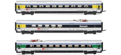 Arnold HN3503 SBB Cff Ffs Set 3 Coaches for Etr 610 'Cisalpino' Scale N 1/160 - Image 1 of 4