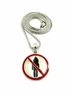 Hip Hop Iced Travis Scott Rodeo Anhänger & 2 mm 24 Zoll Box Kette Halskette - Bild 1 von 6