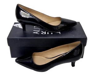 NATURALIZER Womens Lovely Pippa Black Leather 4cm Heel Shoes EU 36 UK 3 MRP £92 - Picture 1 of 8