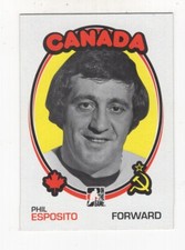 2009-10 IN THE GAME 1972 THE YEAR IN HOCKEY CANADA vs USSR PHIL ESPOSITO #159