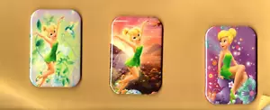 TINKERBELL 3 SET KÜHLSCHRANKMAGNET 2"" X 3"" MIT ABGERUNDETER ECKE - Bild 1 von 5