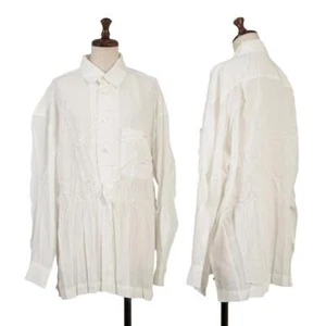 ISSEY MIYAKE Poly Wrinkle Pleated Long Sleeve Shirt Size M(K-149229) - Picture 1 of 12
