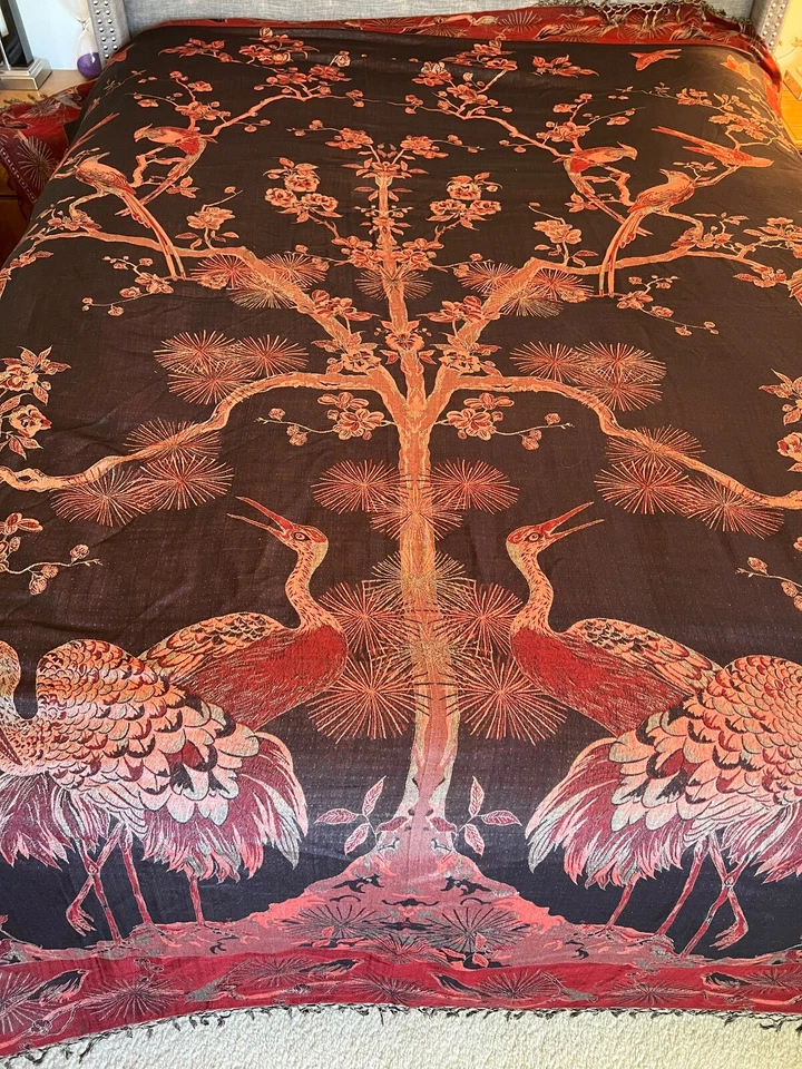 Tree of Life Bedspread Throw Blanket Two Sided Reversible Queen - Image 1 of 4