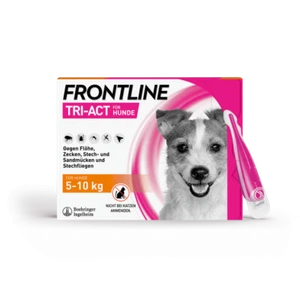 FRONTLINE Tri-Act für Hunde 5 - 10 kg, 3 Pipetten,PZN 16359855 - Bild 1 von 1