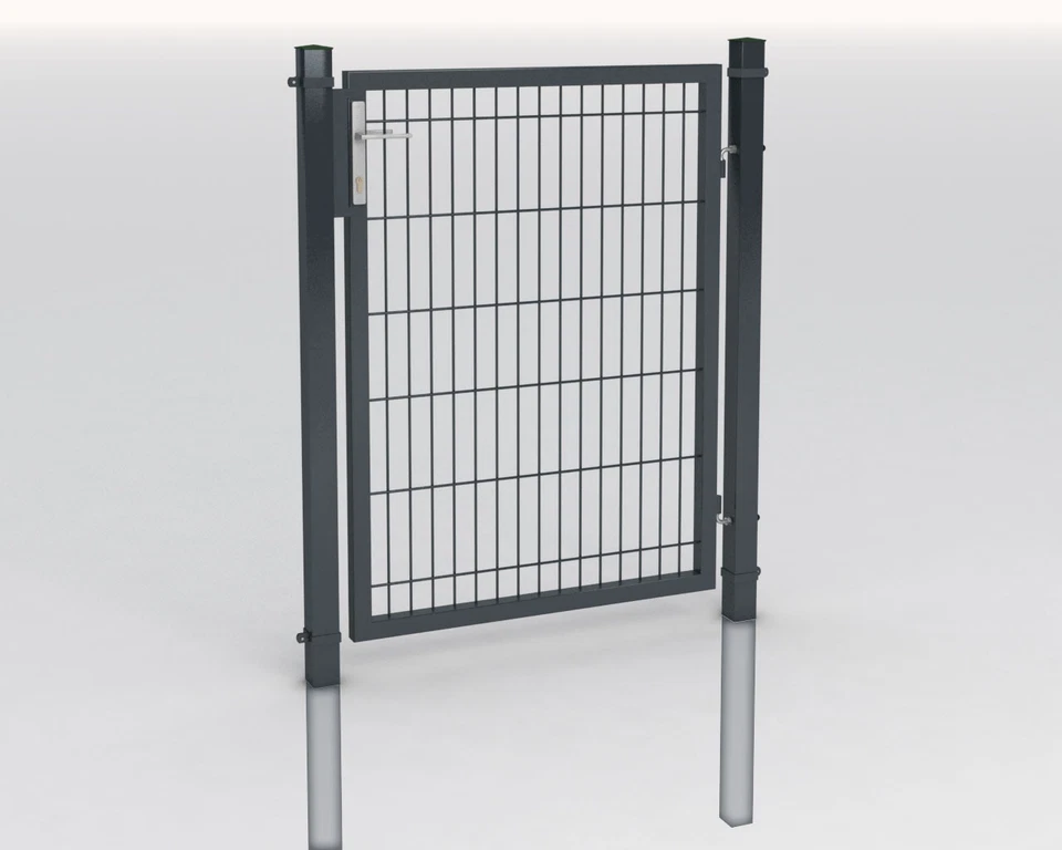 Gartentor Toranlage 1Flg. Tor Zauntor Gartentür Zauntür Doppelstabmattenzaun - Bild 1 von 1