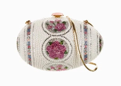 Judith Leiber Swarovski Crystal Pearl Vintage Faberge Egg Museum Clutch - NWOT - Image 1 of 4