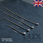 Silver Plated Round Ball Bead Head Pin 20mm, 30mm, 40mm, 50mm. Jewellery Making 