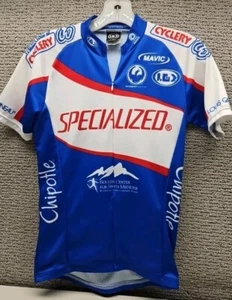 Louis Garneau Cycling Jersey XS X-Small Mens 3/4 Zip Bike Shirt Red/White/Blue - Picture 1 of 6