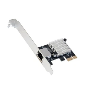 IO CREST 2.5 Gigabit Ethernet PCI Express PCI-E Network Interface Card, Black - Picture 1 of 6