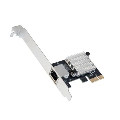 IO CREST 2.5 Gigabit Ethernet PCI Express PCI-E Network Interface Card, Black - Image 1 of 4