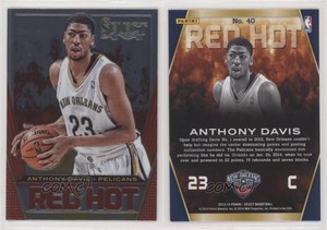 2013-14 Panini Select Red Hot Anthony Davis #40