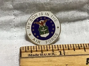 Mein Sohn ist in der Luftwaffe Pin Rückseite Anstecknadel Hutnadel Emaille - Bild 1 von 3