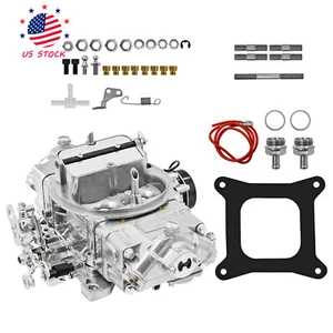 4 Barrel For 650 CFM Brawler Double-Pumper Carburetor Electric Choke BR-67255 - Foto 1 di 22