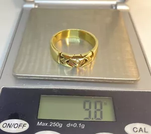 585 Gold Ring Herren Trycolore - Picture 1 of 9