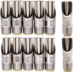 12 Pezzi Mangiatoia Acqua per Capezzoli di Maiale 1/2 NPT Acciaio Inox - Abbeveratoio Automatico - Foto 1 di 1