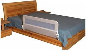 Cuggl Extra Wide Single Bed Rail Foldable Child Lock Fit Most Beds - Stone Grey - Picture 1 of 7