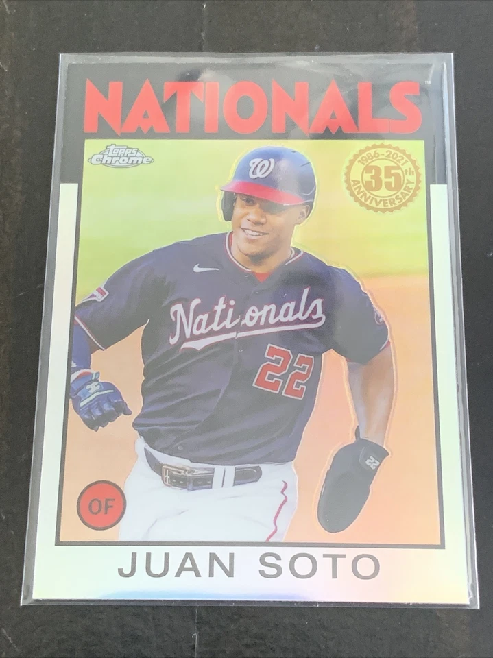 2021 Topps Chrome Juan Soto (Nationals) 86 Redux Refractor Card 86BC-4 - Image 1 of 1