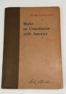 Burke On Conciliation With America Heath's English Classics 1900 - Bild 1 von 8