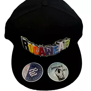 De Colección Rocawear Jay Z Gorra de Béisbol Hip Hop Sombrero Talla 7 3/8 Negro con Logo Bordado - Imagen 1 de 8
