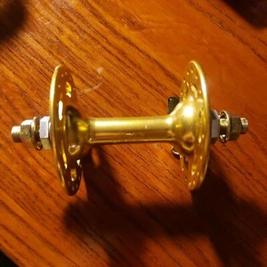 #1 Suzue Gold BMX HUB 36 hole FRONT HIGH FLANGE - Picture 1 of 3