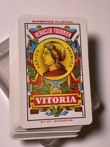 VITORIA Naipes FOURNIER Spanish Playing Cards Deck Vintage C.1970 box Spain