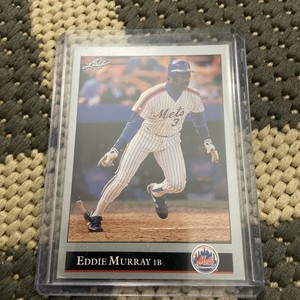1992 Leaf Eddie Murray #396 New York Mets  HOF