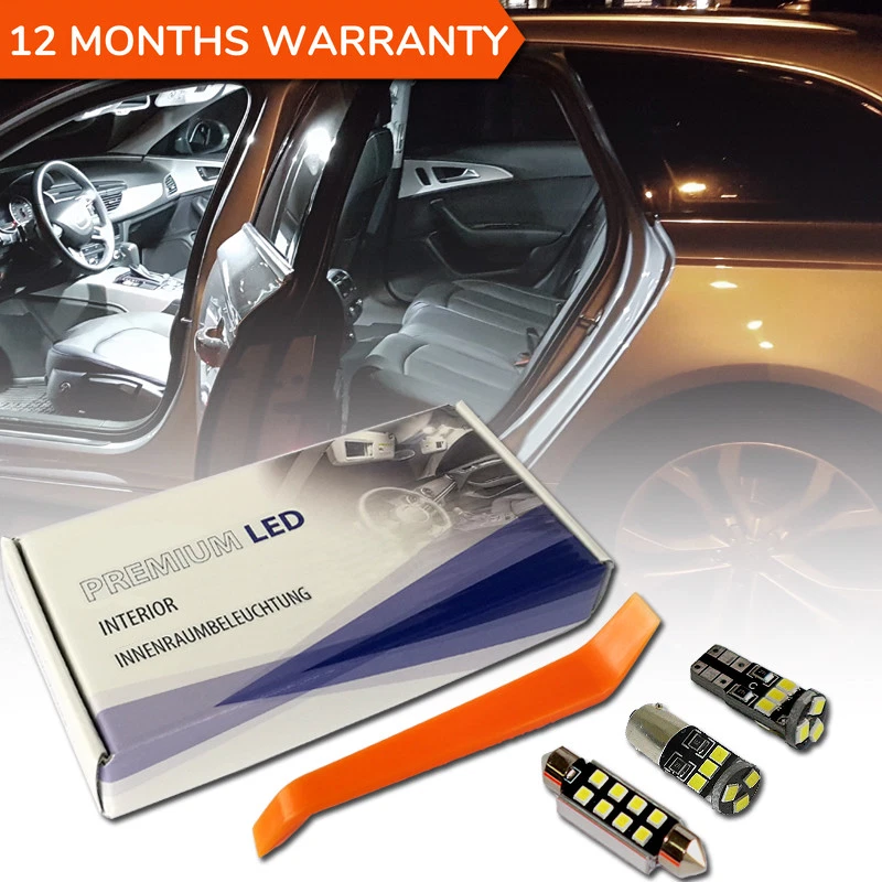 KIT Actualización Interior LED AUDI A6 C7 4G Avant Premium 17 SMD Blanco Sin Errores Foto 1 de 4