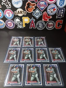 Wyatt Langford 2024 Bowman Texas Rangers Superstar Prospect Rookie LOT 10 KARTEN - Bild 1 von 3