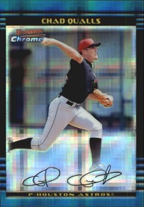 2002 Bowman Chrome X-Fractors Houston Astros Baseball Card #131 Chad Qualls /250