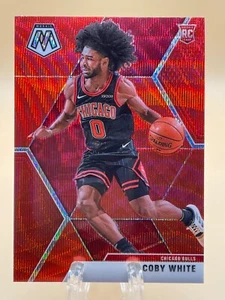 2019-20 Panini Mosaic #211 Coby White Mosaic Red Wave - Picture 1 of 2