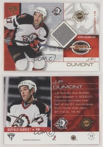 2001-02 Pacific Private Stock Titanium Draft Edition JP Dumont #13