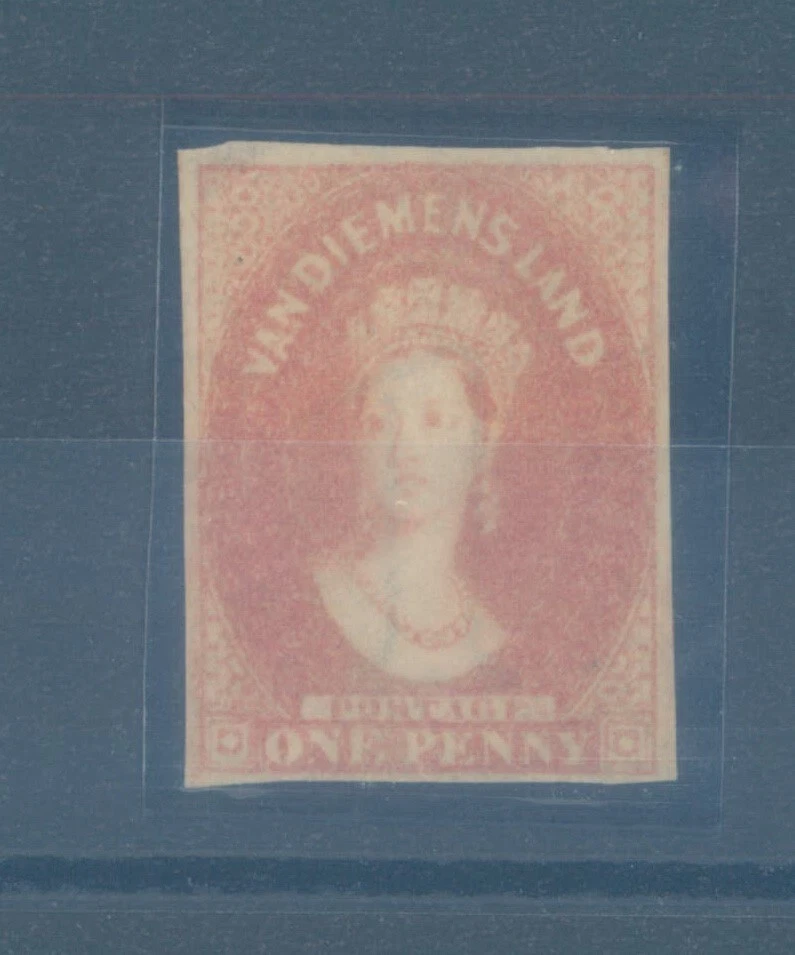 TASMANIA 1857-1860 VICTORIA one penny MNG figure wmk - Image 1 of 1
