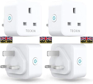 Enchufe enchufes WiFi inteligentes TECKIN funciona con Amazon Alexa Google Home paquete de 4 (E558) - Imagen 1 de 13