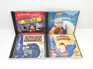 Lote de 4 Juegos PC De Colección Aprendizaje Niños Pequeños Windows 95/98 Disney Batman Otros - Imagen 1 de 5