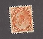CANADA # 82 VF-MLH 8cts NUMERAL Q/VICTORIA CAT VALUE $600 (FFD6) - Image 1 of 1