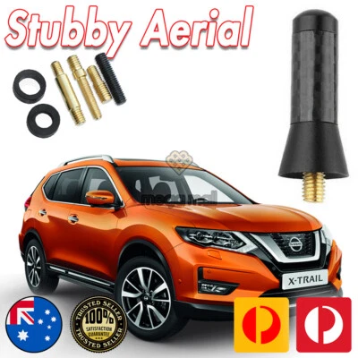 Antena/aérea Stubby Bee Sting para Nissan X-Trail XTrail 2013-2020 carbono 3,5cm - Imagem 1 de 4
