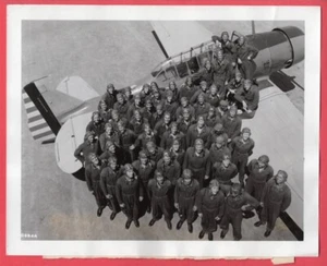 1940 USAAF Flying Cadets on Advanced Trainer Randolph Field TX 8x10 News Photo - Picture 1 of 2