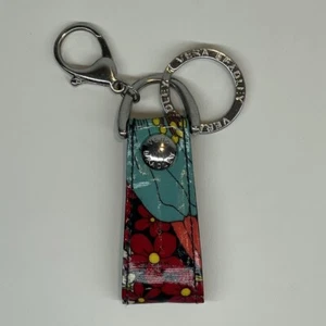 Loop Keychain Vera Bradley Happy Snails Floral Lobster Claw Used - Picture 1 of 8