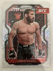Prizm UFC 2021 Jimmie Rivera White Sparkle/20 SP edición debut - Imagen 1 de 2