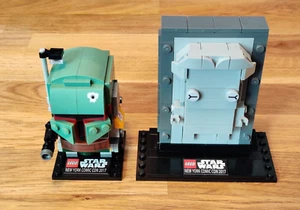 LEGO 41498 Star Wars BrickHeadz Boba Fett & Han Solo in Carbonite Comic Con NYCC - Picture 1 of 7