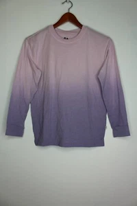 Boys' Free Assembly Long Sleeve Dip Dye T-Shirt Purple Ombre Size M (8) - Picture 1 of 2