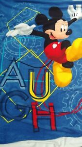 Mickey Mouse Clubhouse Laugh Gears child throw blanket 42x60 Blue 