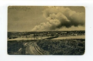 Pocasset, postal de Bourne MA, incendio forestal detrás del pueblo, calzada ferroviaria - Imagen 1 de 2