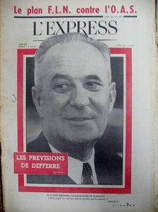 FORECASTS OF GASTON DEFERRE MAYOR OF MARSEILLE LA PEASANTERIE L'EXPRESS 1962 - Picture 1 of 1