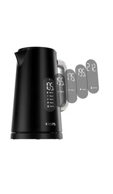 Chaleira elétrica KRUPS Smart Temp: capacidade de 1,7 L, 5 configurações precisas de temperatura - Imagem 1 de 4