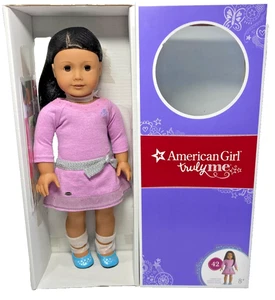 American Girl Truly Me #42 RETIRED 18” LILAC DRESS Brown eyes hair medium skin - Picture 1 of 6